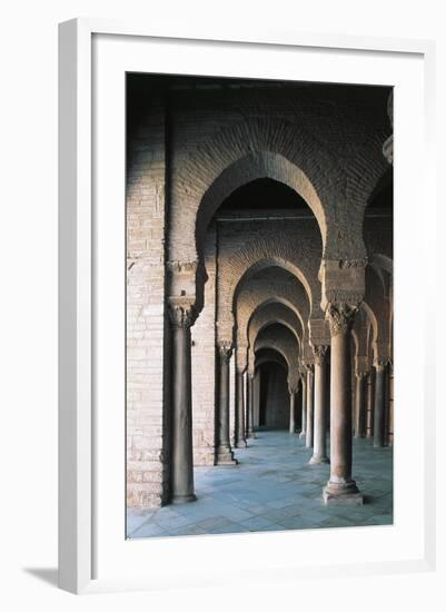 Courtyard Gallery, Mosque of Uqba-null-Framed Giclee Print