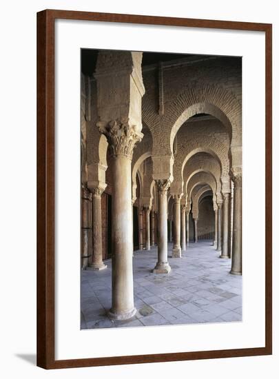 Courtyard Gallery, Mosque of Uqba-null-Framed Giclee Print