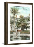 Courtyard, Hotel del Coronado, San Diego, California-null-Framed Art Print