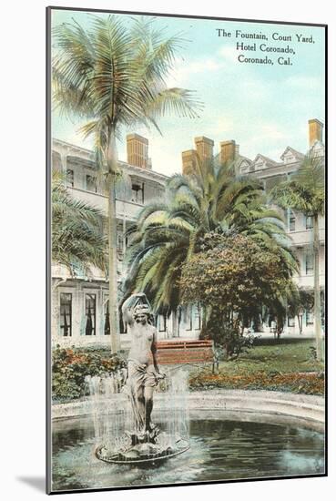 Courtyard, Hotel del Coronado, San Diego, California-null-Mounted Art Print