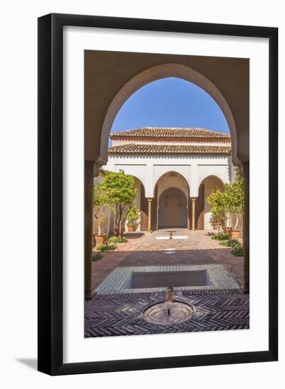 Courtyard in Alcazaba, Malaga, Andalucia, Spain, Europe-Rolf Richardson-Framed Photographic Print