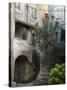 Courtyard in Back Alleyway of Old Town, Cres Town, Cres Island, Kvarner Gulf, Croatia, Europe-Stuart Black-Stretched Canvas