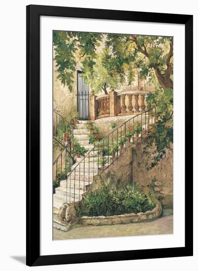 Courtyard in Provence-Roger Duvall-Framed Premium Giclee Print