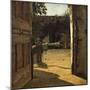 Courtyard in Sun, Interior of Country House, 1864-1866-Giuseppe De Nittis-Mounted Giclee Print