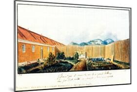 Courtyard in the Peter Prison, 1832-Nikolai Alexandrovich Bestuzhev-Mounted Giclee Print