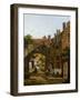 Courtyard in Utrech, 1821-Jan Hendrik Verheyen-Framed Giclee Print