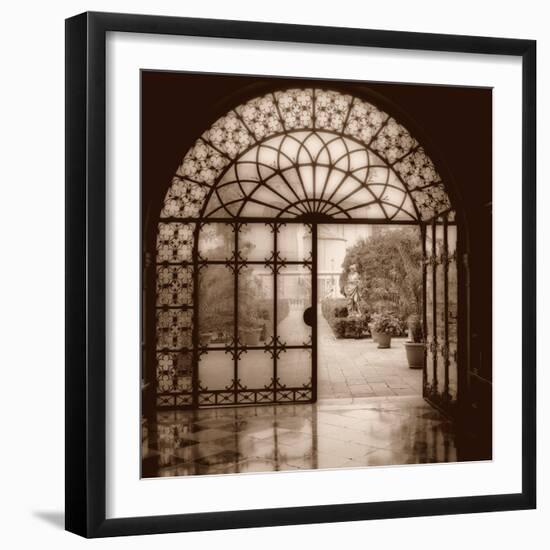 Courtyard in Venezia (sepia)-Alan Blaustein-Framed Photographic Print
