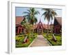 Courtyard Inside the National Museum of Cambodia, Phnom Penh, Cambodia, Indochina, Southeast Asia-Matthew Williams-Ellis-Framed Photographic Print