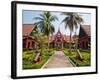 Courtyard Inside the National Museum of Cambodia, Phnom Penh, Cambodia, Indochina, Southeast Asia-Matthew Williams-Ellis-Framed Photographic Print