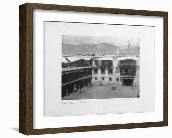 Courtyard, Lalhu, Tibet, 1903-04-John Claude White-Framed Giclee Print