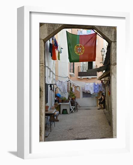 Courtyard, Lisbon, Portugal-Demetrio Carrasco-Framed Photographic Print