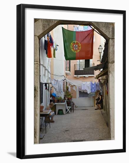 Courtyard, Lisbon, Portugal-Demetrio Carrasco-Framed Photographic Print