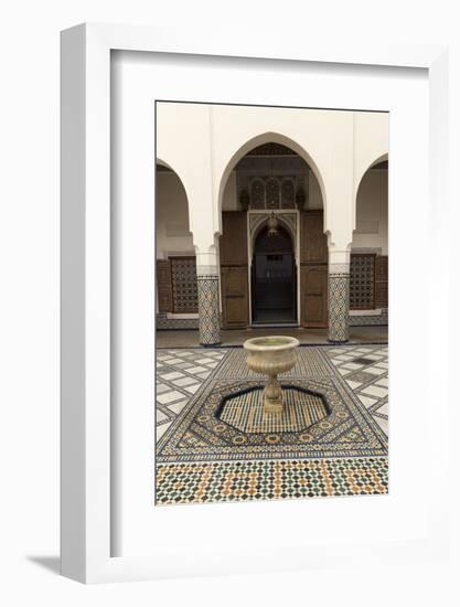 Courtyard, Museum of Marrakech, Medina, Marrakesh, Morocco, North Africa, Africa-Stephen Studd-Framed Photographic Print