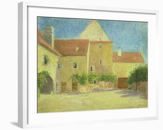 Courtyard of a Forge-Egon Schiele-Framed Giclee Print