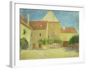 Courtyard of a Forge-Egon Schiele-Framed Giclee Print