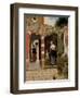 Courtyard of a House in Delft, 1658-Pieter de Hooch-Framed Giclee Print