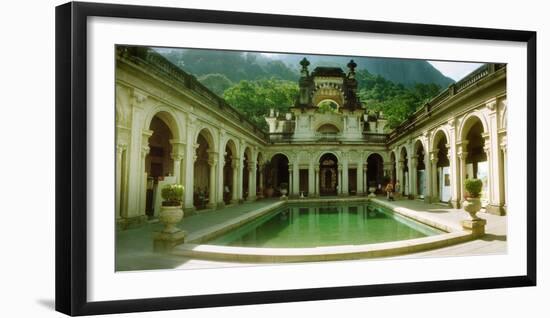 Courtyard of a Mansion, Parque Lage, Jardim Botanico, Corcovado, Rio De Janeiro, Brazil-null-Framed Photographic Print