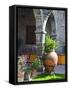 Courtyard of A Villa in San Miguel, San Miguel De Allende, Guanajuato State, Mexico-Julie Eggers-Framed Stretched Canvas