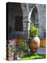 Courtyard of A Villa in San Miguel, San Miguel De Allende, Guanajuato State, Mexico-Julie Eggers-Stretched Canvas