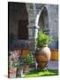 Courtyard of A Villa in San Miguel, San Miguel De Allende, Guanajuato State, Mexico-Julie Eggers-Stretched Canvas