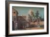 'Courtyard of an Italian Villa', c1700 (1935)-Marco Ricci-Framed Giclee Print