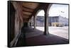 Courtyard of Fort San Cristobal Old San Juan-George Oze-Framed Stretched Canvas