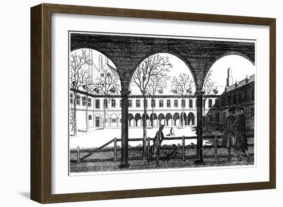 Courtyard of Gresham College, London, 18th Century-null-Framed Giclee Print