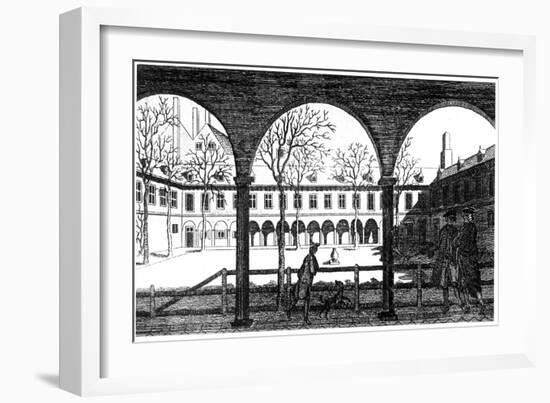Courtyard of Gresham College, London, 18th Century-null-Framed Giclee Print