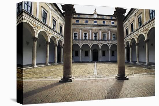 Courtyard of Honour, Ducal Palace, 15th Century-Luciano Laurana-Stretched Canvas