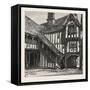 Courtyard of Leicester's Hospital, UK, 19th Century-null-Framed Stretched Canvas