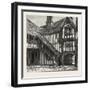 Courtyard of Leicester's Hospital, UK, 19th Century-null-Framed Giclee Print