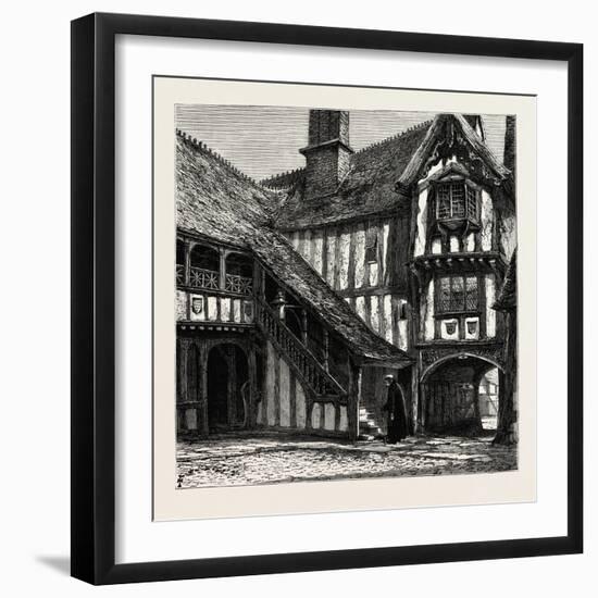 Courtyard of Leicester's Hospital, UK-null-Framed Giclee Print