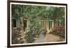 Courtyard of Little Theatre, New Orleans, Louisiana-null-Framed Art Print