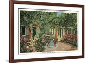 Courtyard of Little Theatre, New Orleans, Louisiana-null-Framed Art Print