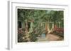 Courtyard of Little Theatre, New Orleans, Louisiana-null-Framed Art Print