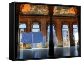 Courtyard of Old Building, Havana, Cuba, Caribbean-Nadia Isakova-Framed Stretched Canvas