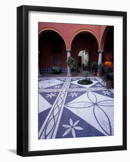 Courtyard of Parador, Luxury Hotel, Arcos de la Frontera, Spain-Merrill Images-Framed Photographic Print