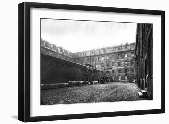 Courtyard of Saint Lazare Women's Prison, Paris, 1931-Ernest Flammarion-Framed Giclee Print