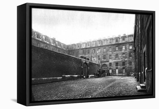 Courtyard of Saint Lazare Women's Prison, Paris, 1931-Ernest Flammarion-Framed Stretched Canvas