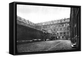 Courtyard of Saint Lazare Women's Prison, Paris, 1931-Ernest Flammarion-Framed Stretched Canvas