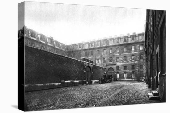 Courtyard of Saint Lazare Women's Prison, Paris, 1931-Ernest Flammarion-Stretched Canvas