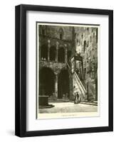 Courtyard of the Bargello-null-Framed Giclee Print