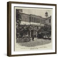 Courtyard of the British Consulate at Damascus Recently Destroyed-null-Framed Giclee Print