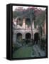 Courtyard of the Camino Real Oaxaca Hotel, Bougainvillea and Garden, Mexico-Judith Haden-Framed Stretched Canvas