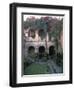 Courtyard of the Camino Real Oaxaca Hotel, Bougainvillea and Garden, Mexico-Judith Haden-Framed Photographic Print