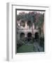 Courtyard of the Camino Real Oaxaca Hotel, Bougainvillea and Garden, Mexico-Judith Haden-Framed Photographic Print