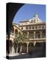 Courtyard of the Hospital of San Juan De Dios, Granada, Andalucia, Spain-Sheila Terry-Stretched Canvas