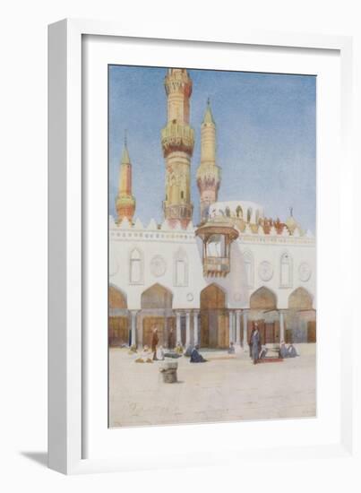 Courtyard of the Mosque of El Azhar, University of Cairo-Walter Spencer-Stanhope Tyrwhitt-Framed Giclee Print