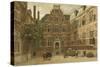 Courtyard of the Oost-Indisch Huis, Amsterdam-null-Stretched Canvas