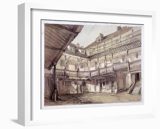 Courtyard of the Oxford Arms Inn, Warwick Lane, London, 1851-Thomas Colman Dibdin-Framed Giclee Print